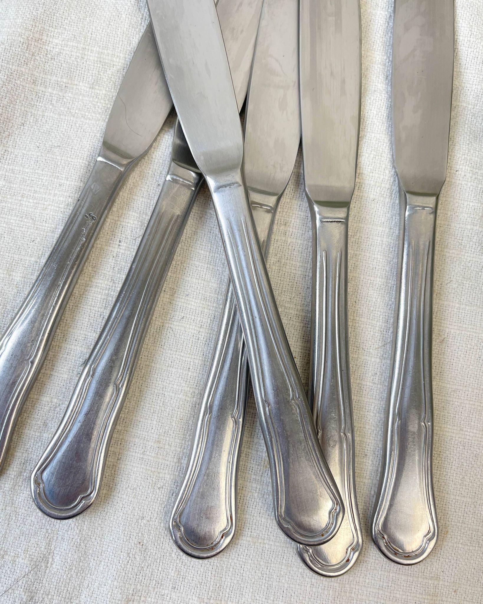 6 Couteaux vintages inox made in France