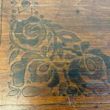 Table pedestal table art deco flower patterns