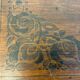 Table pedestal table art deco flower patterns