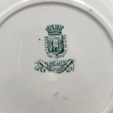 6 iron earth dessert plates "Sagittaires" Gien