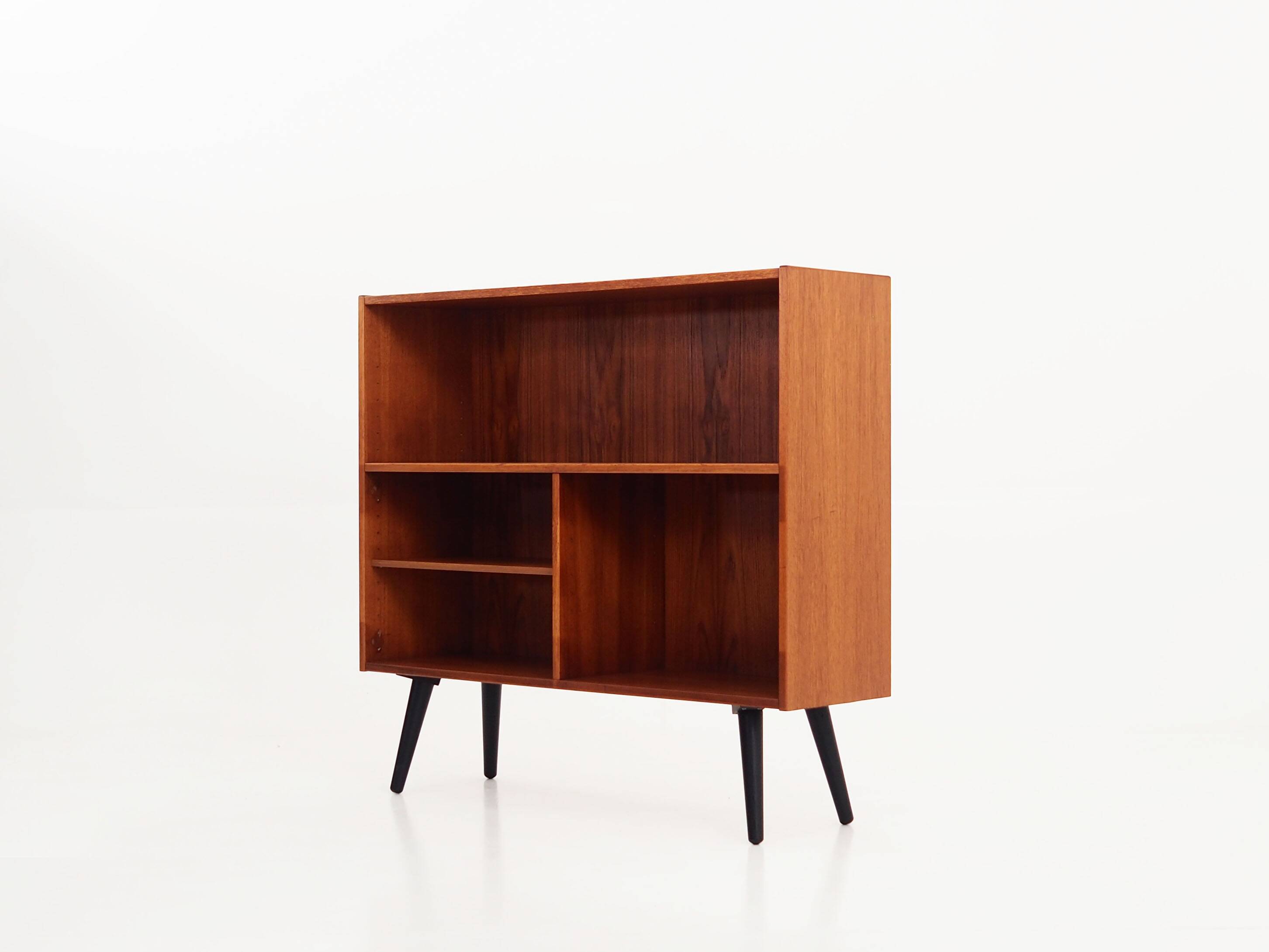 Teak bookcase, Danish design, 1970s, production: Denka