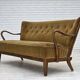 1960s, Danish design by Alfred Christensen, 2-seater sofa, furniture velour