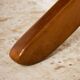 Beech armchair with leather upholstery