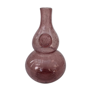 vase en verre soufflé - violet