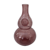 Vase en verre soufflé Biot violet