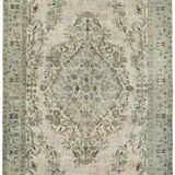Handmade Contemporary Anatolian 1970s 173 cm x 291 cm Grey Carpet