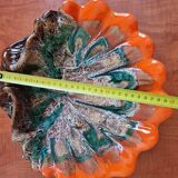 Large ceramic saint jacques shell cup 33x 30 cm - vintage-