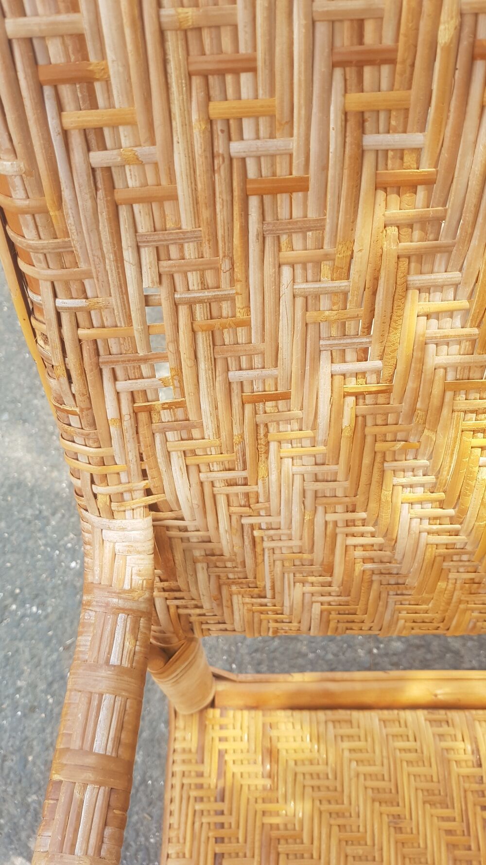 Old rattan chairs