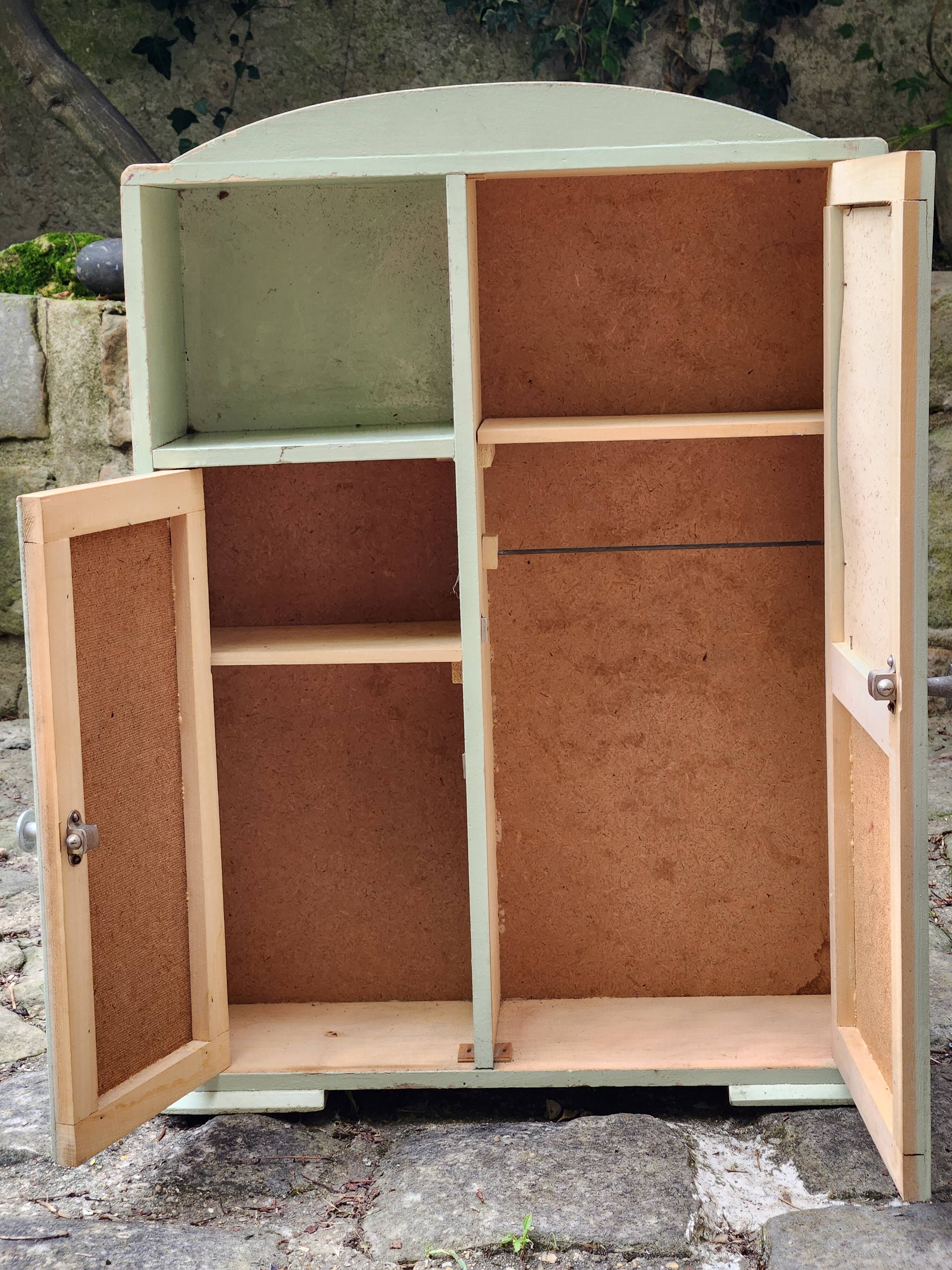 Doll wardrobe or vintage bathroom furniture