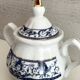 You & Me Coffee Set Fine Italian Porcelain "Belle Époque" Duo Blue