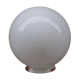 White glass globe ø15cm