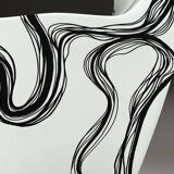 Smoke - Fauteuil Little Albert de Ron Arad, peint à la main, Signé Amane