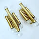 Pair Vintage Brass Wall Sconces, 60s