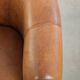 Set of two vintage sheepskin club armchairs with a beautiful light colour