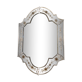 Venetian mirror beveled nineteenth century Napoleon III