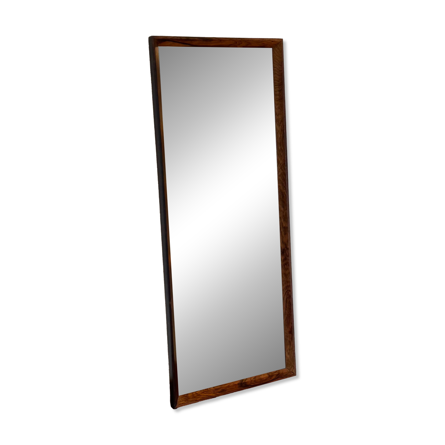 Miroir scandinave vintage en palissandre "Siv"