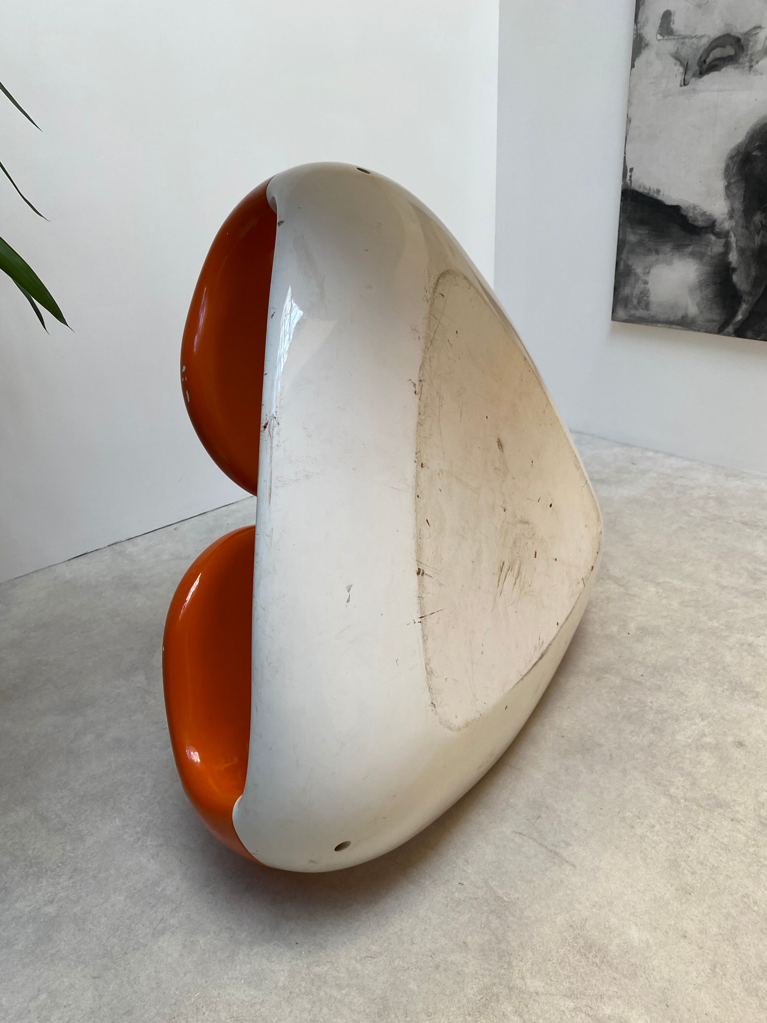 Vintage resin bench 1970