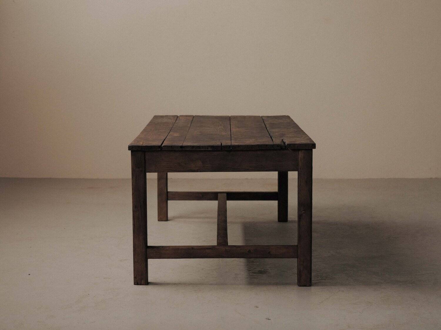 Farm table in solid pine, around 1900