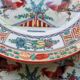 Set of 6 vintage Chinese porcelain plates from Macau (1970) hand painted