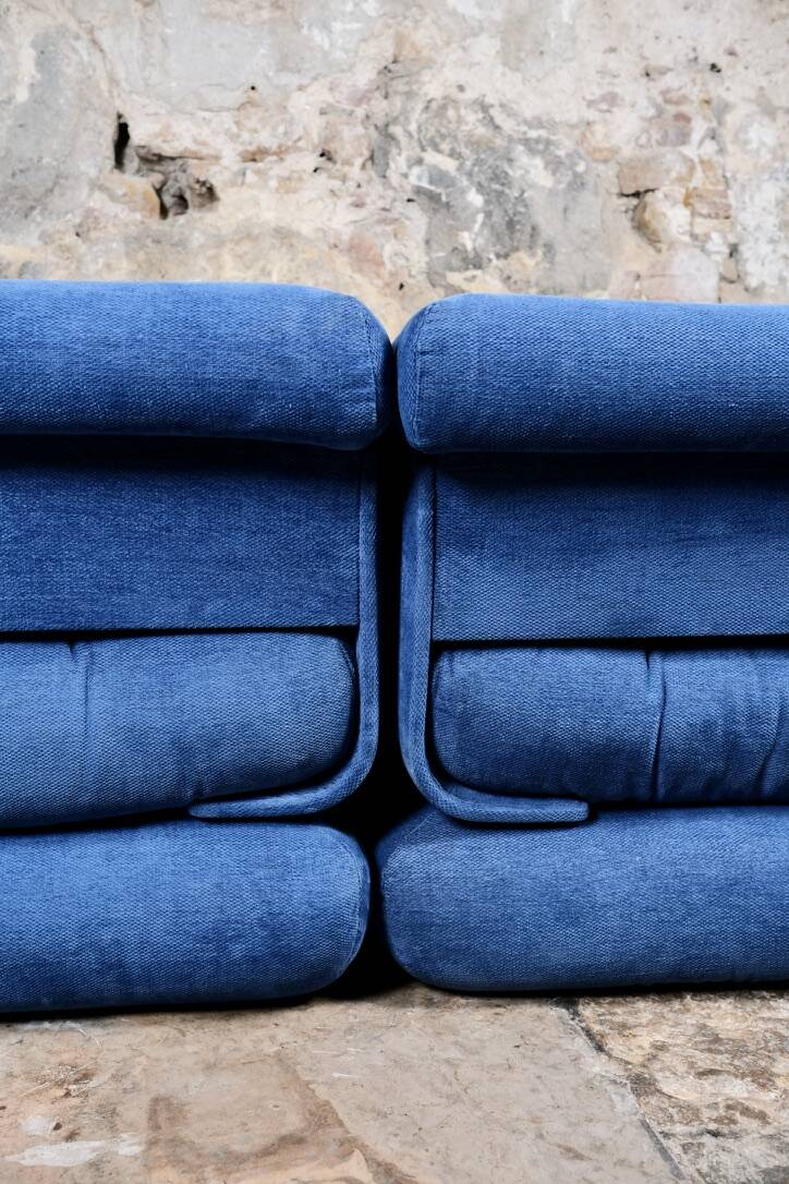 First edition Mah Jong sofa, by Hans Hopfer for Roche Bobois, 1970s