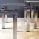 3 Chrome Coffee Tables Design 70s' Italy