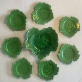 Cake service, 8 pieces, vine leaves - Pottery