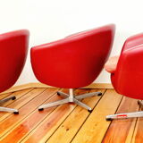 Set of swivel chairs, Czechoslovakia, 60s, Up Zavody Rousinov