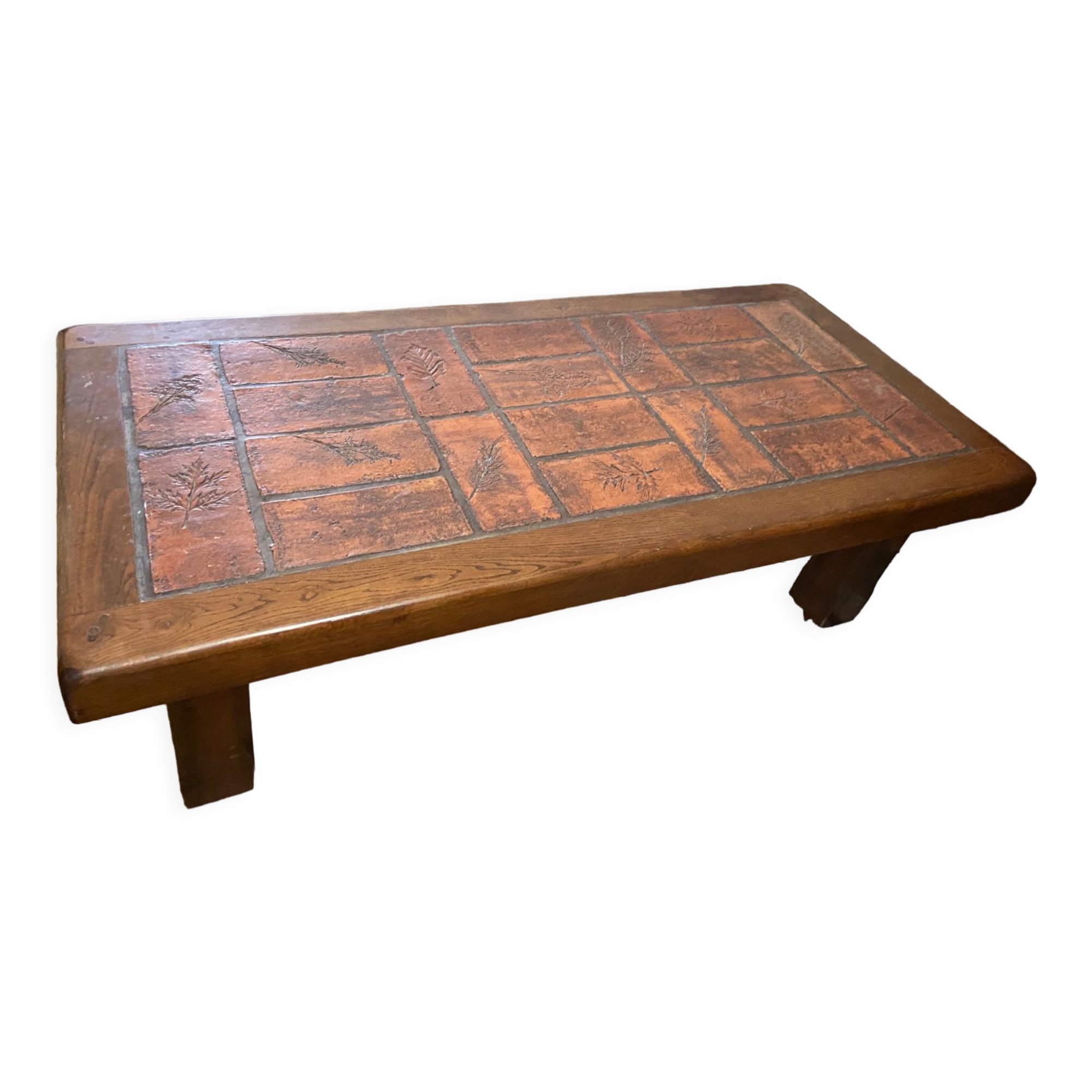 Vintage P.Garnier herbarium coffee table