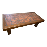 Table basse herbier P.Garnier vintage