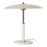 Lampe de table Solist en métal, laiton et verre opalin IKEA, 1990