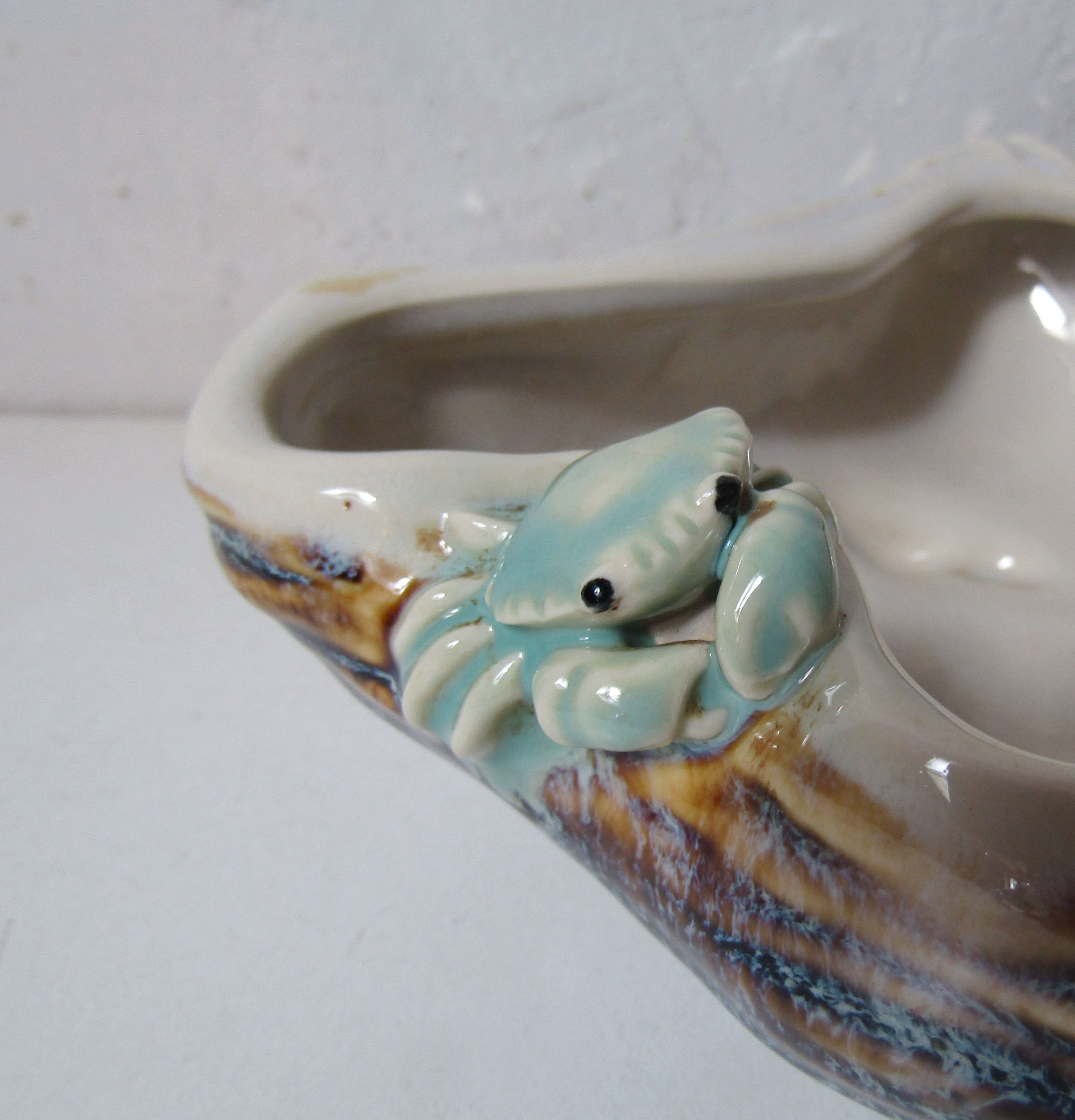ceramic crab shell empty pocket