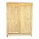 Sliding door wardrobe in raw wood