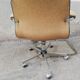 Vintage office chair yellow fabric
