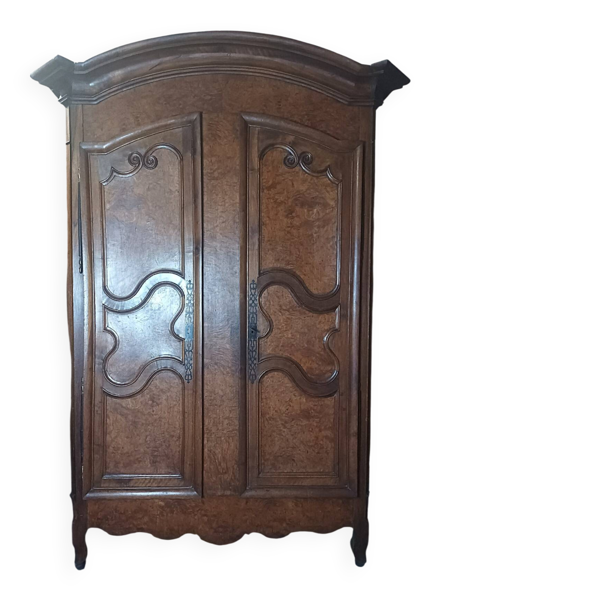 18th Century Walnut Transition Armoire