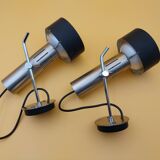 Pair of Alain Richard A5 wall lights for Disderot square diffuser spots