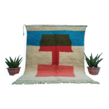 Tapis beni ouraine tissè main traditionnelle taille 140 x 260 cm