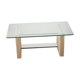 Travertine Marble Table with glass