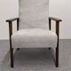 Pair of vintage stained beech armchairs from the 50s/60s