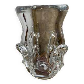 Crystal vase Val Saint Lambert Antonio and Guido Bon 1957