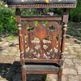 Prayer chair vintage oak