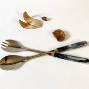 Couverts de service en inox et bakélite, Guy Degrenne