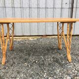 Rattan dining table