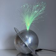 Rare French fibre optic lamp "La Sphérique" from the 1970s Space Age.