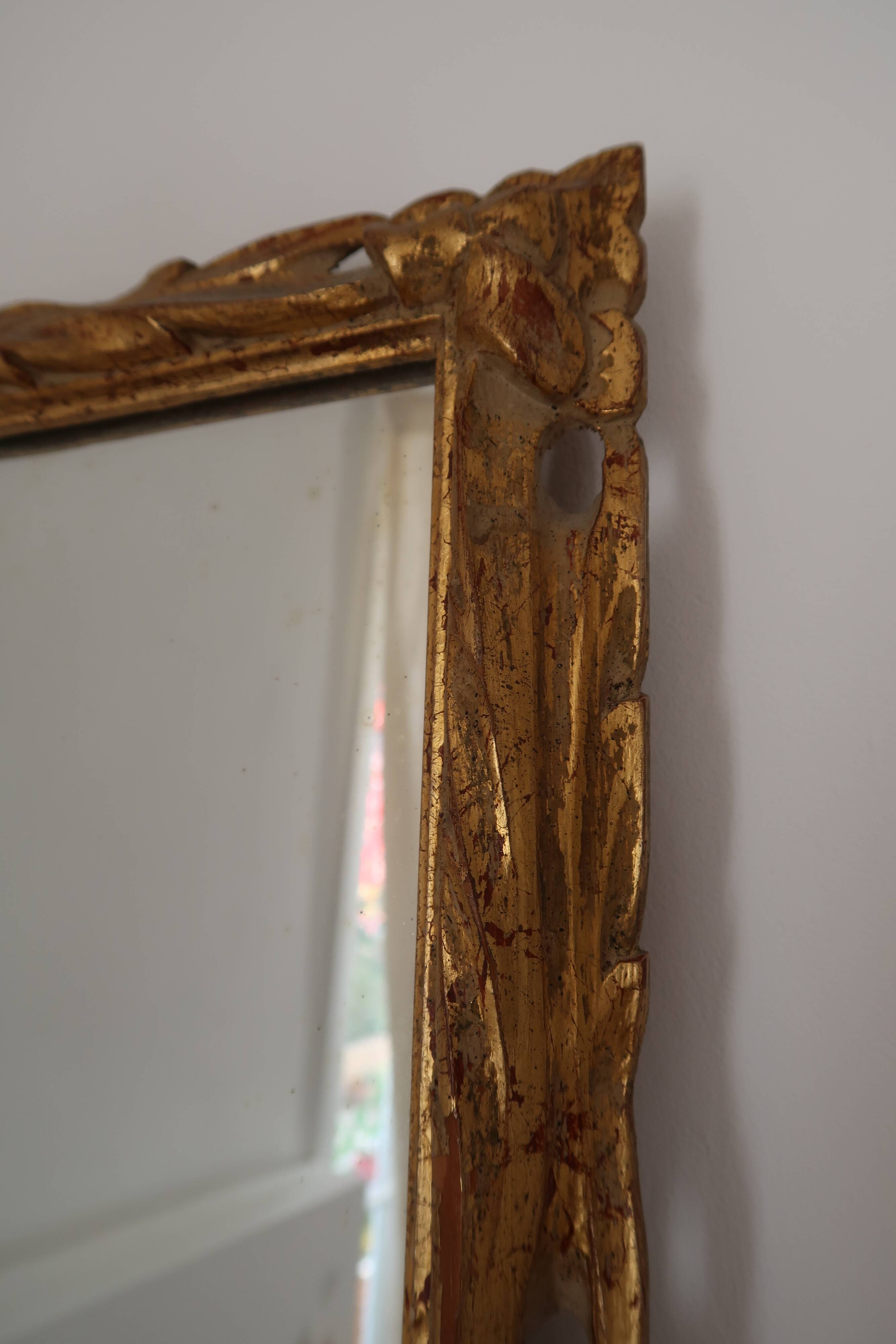 Mirror frame gilded foliage - 51x41cm