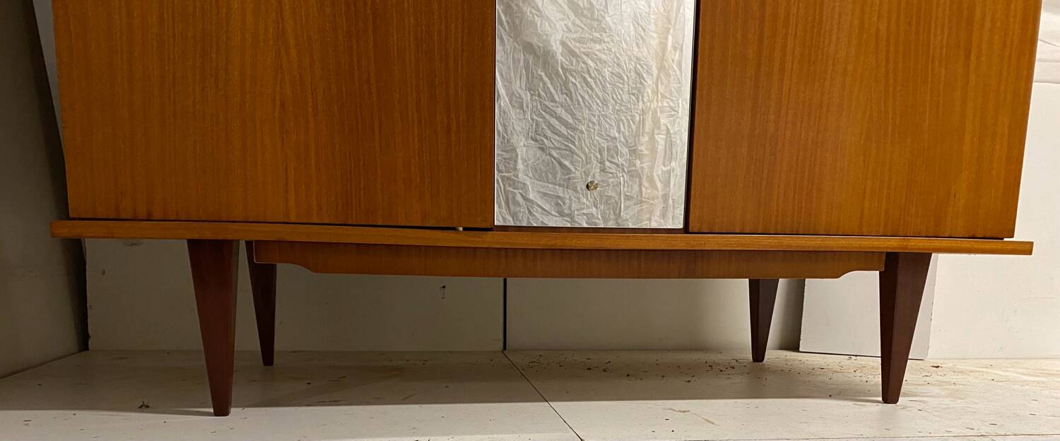 Vintage wardrobe with compass feet from the 60s