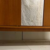 Vintage wardrobe with compass feet from the 60s