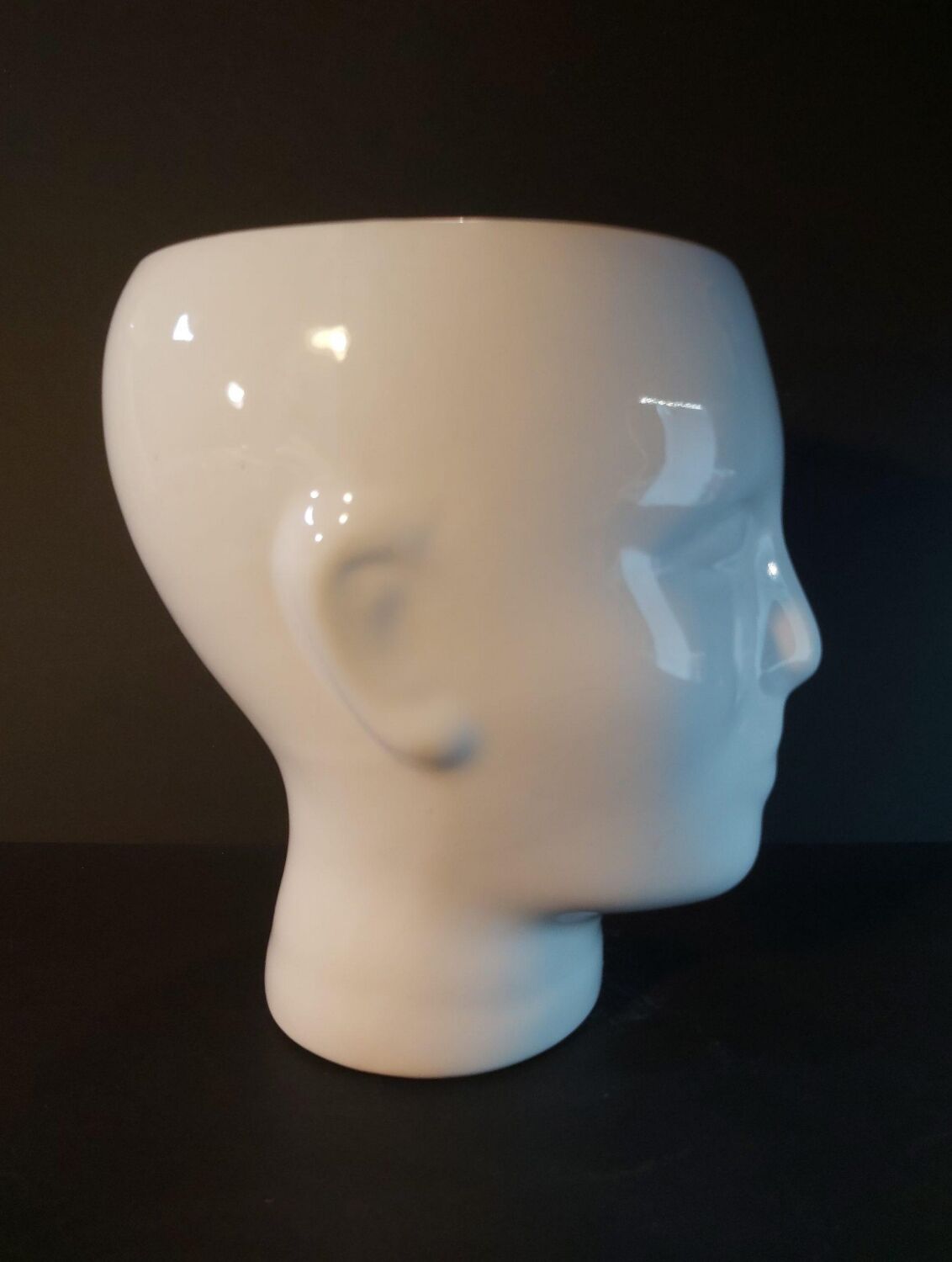Vase cache-pot tête d'homme from the 70s