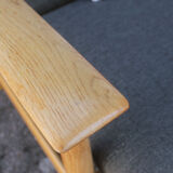 1960s Armchair Wilhelm Knoll in oak wood