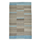 6x10 Blue Brown Handmade Kilim Rug, 190x308Cm