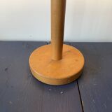 Vintage blond wooden lamp